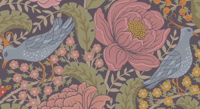 Close-up detail of decorative pattern artwork