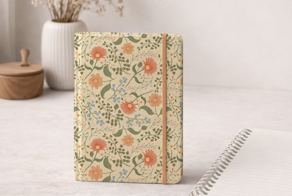 surface design notebook mockup